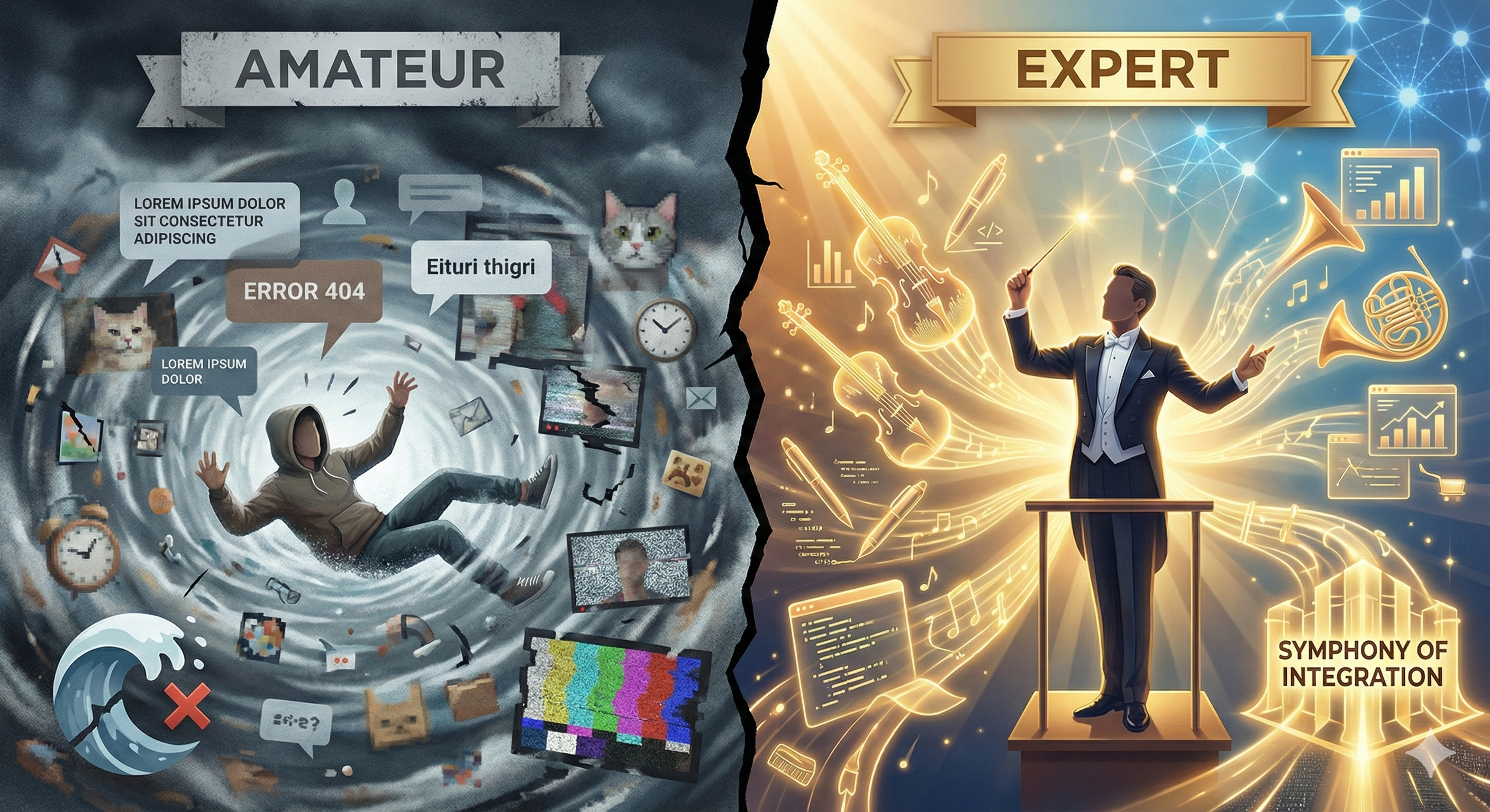Expert vs Amateur